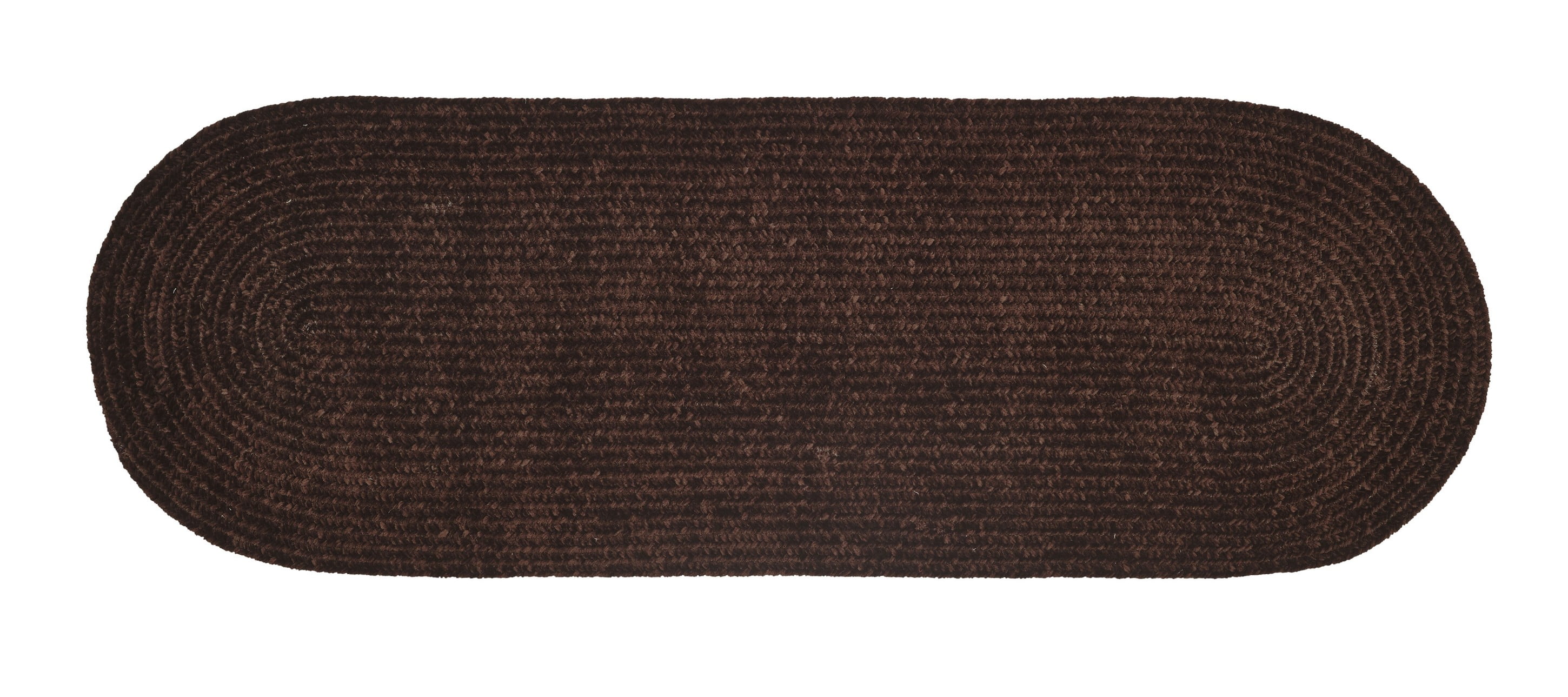 Better Trends Chenille Solid 100 Polyester 24" x 72" Braided Rug