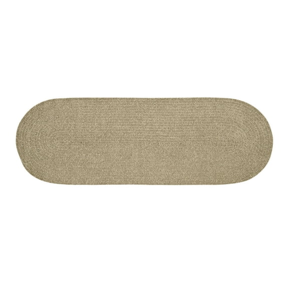 Better Trends Braided Runner Rug 24"x 72" 100% Cotton Rug for Indoor Use, Area Rug for Bedroom Chenille Solid Collection - (Dove)