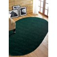 thumbnail image 1 of Better Trends Oval Braided Rug 30"x 50" 100% Cotton Rug for Indoor Use, Area Rug for Bedroom Chenille Solid Collection - (Emerald Green), 1 of 6