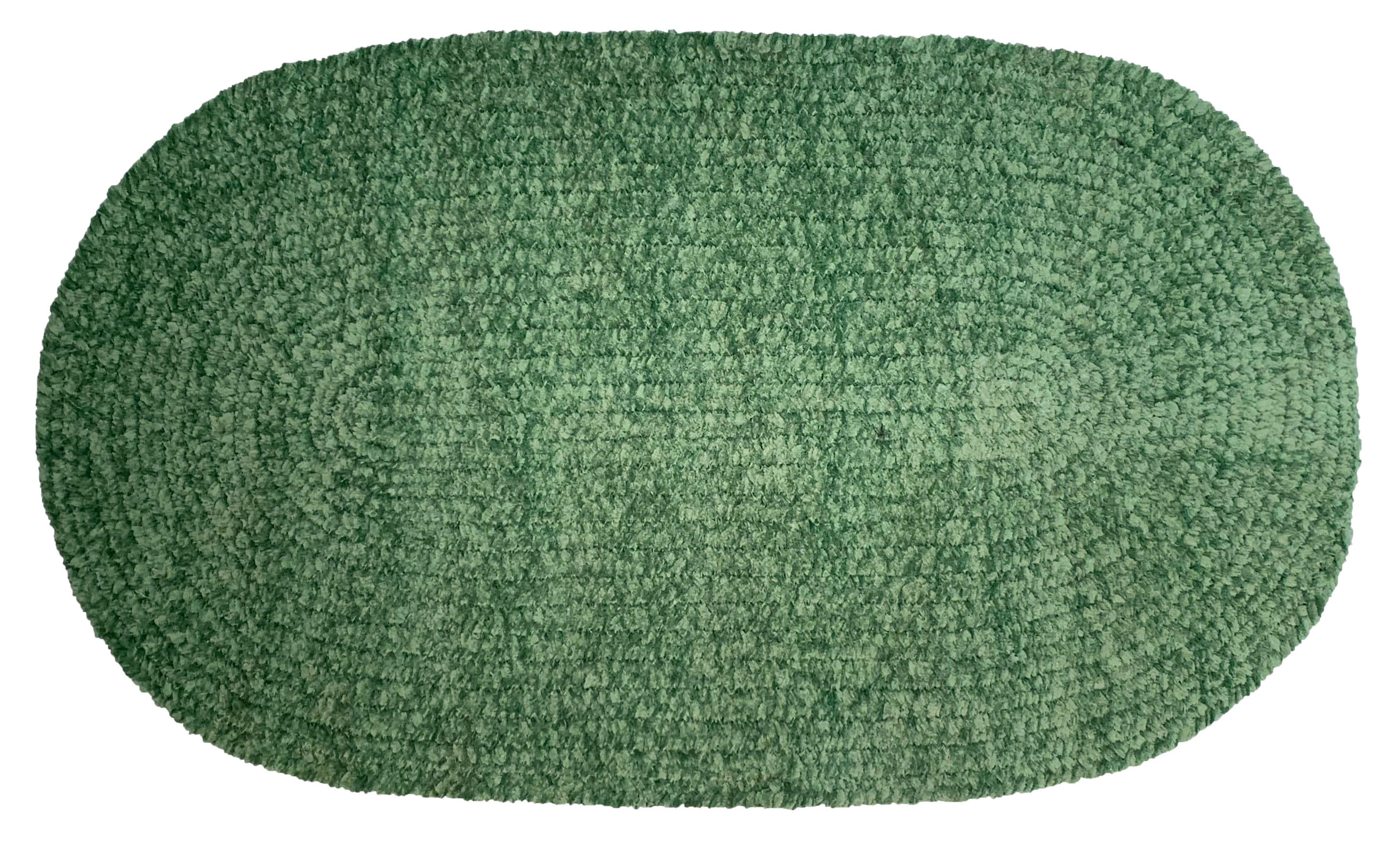 Better Trends Chenille Solid Polyester 22" x 40" Braided Rug Diluth