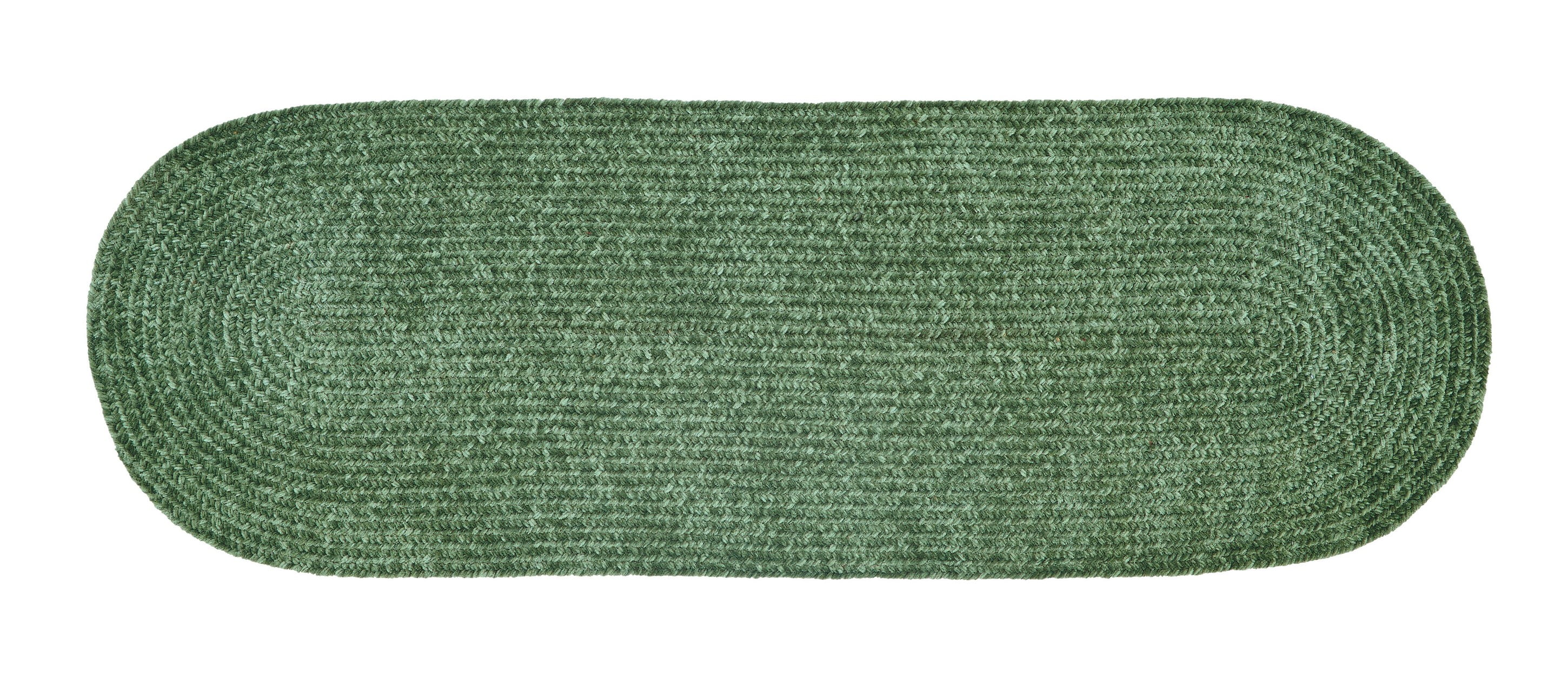 Better Trends Chenille Solid Polyester 24"x108" Braided Rug, Indoor Use