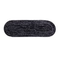 thumbnail image 1 of Better Trends 24" x 72" Runner Braided Rug 100% Polyester Durable and Stain Resistant Reversible Indoor Area Utility Rug, Chenille Tweed Collection - Black & Gray, 1 of 4