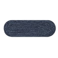 thumbnail image 1 of Better Trends 24" x 72" Runner Braided Rug 100% Polyester Durable and Stain Resistant Reversible Indoor Area Utility Rug, Chenille Tweed Collection - Navy & Smoke Blue, 1 of 4