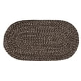 thumbnail image 1 of Better Trends 22" x 40" Oval Braided Rug 100% Polyester Durable and Stain Resistant Reversible Indoor Area Utility Rug, Chenille Tweed Collection - Dove & Chesnut, 1 of 4