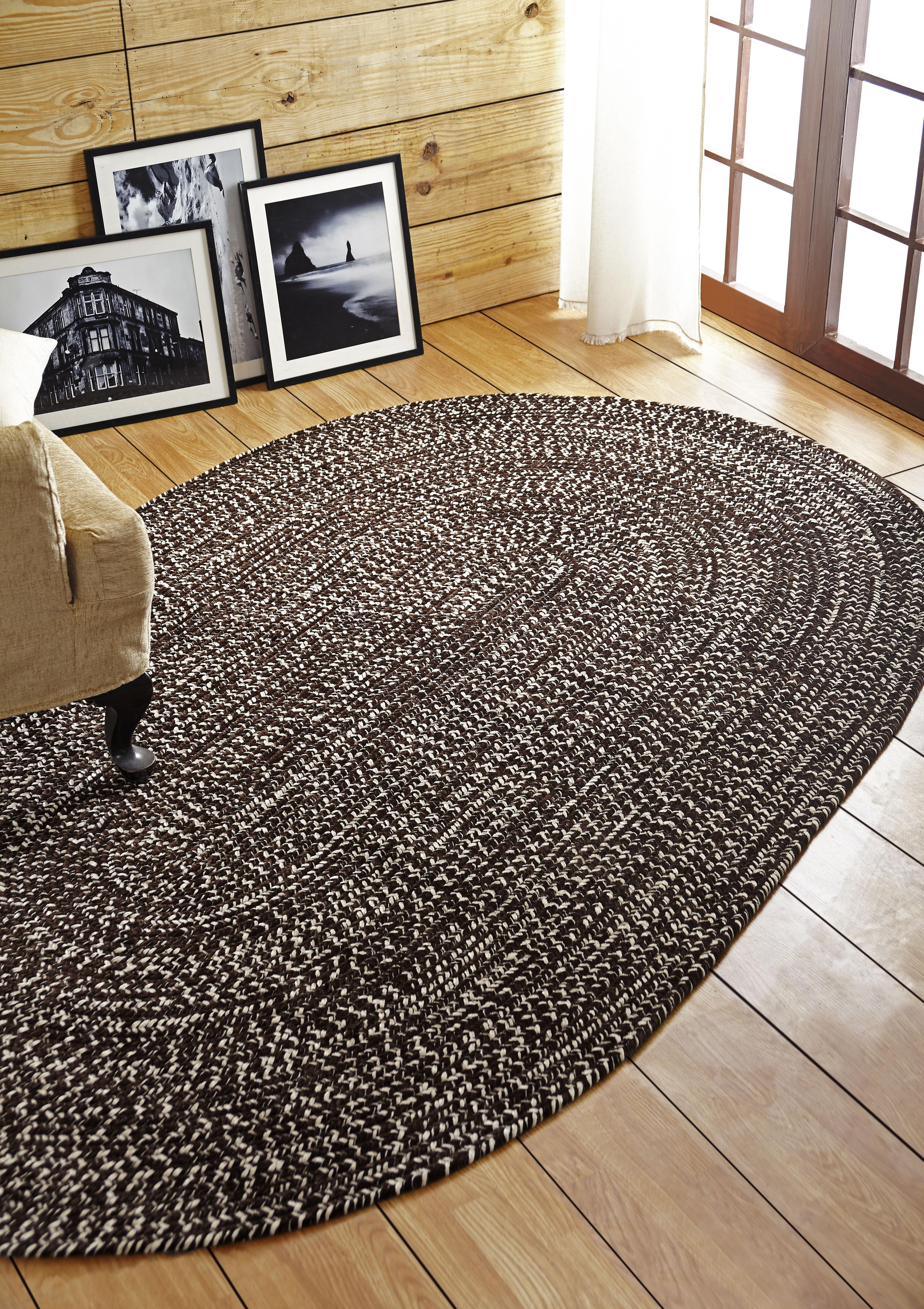 Better Trends 8' x 10' Oval Braided Rug 100% Polyester Durable and ...