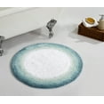 thumbnail image 1 of Better Trends Chic Round Bath Mat, 30" Diameter, 100% Cotton Non Slip Bathroom Rug, Water Absorbent, Machine Washable, (Turquoise) Torrent Collection, 1 of 6
