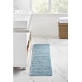 thumbnail image 1 of Better Trends Christa Polyester Bath Rug, 18" x 54" Rectangle, Aqua, 1 of 6