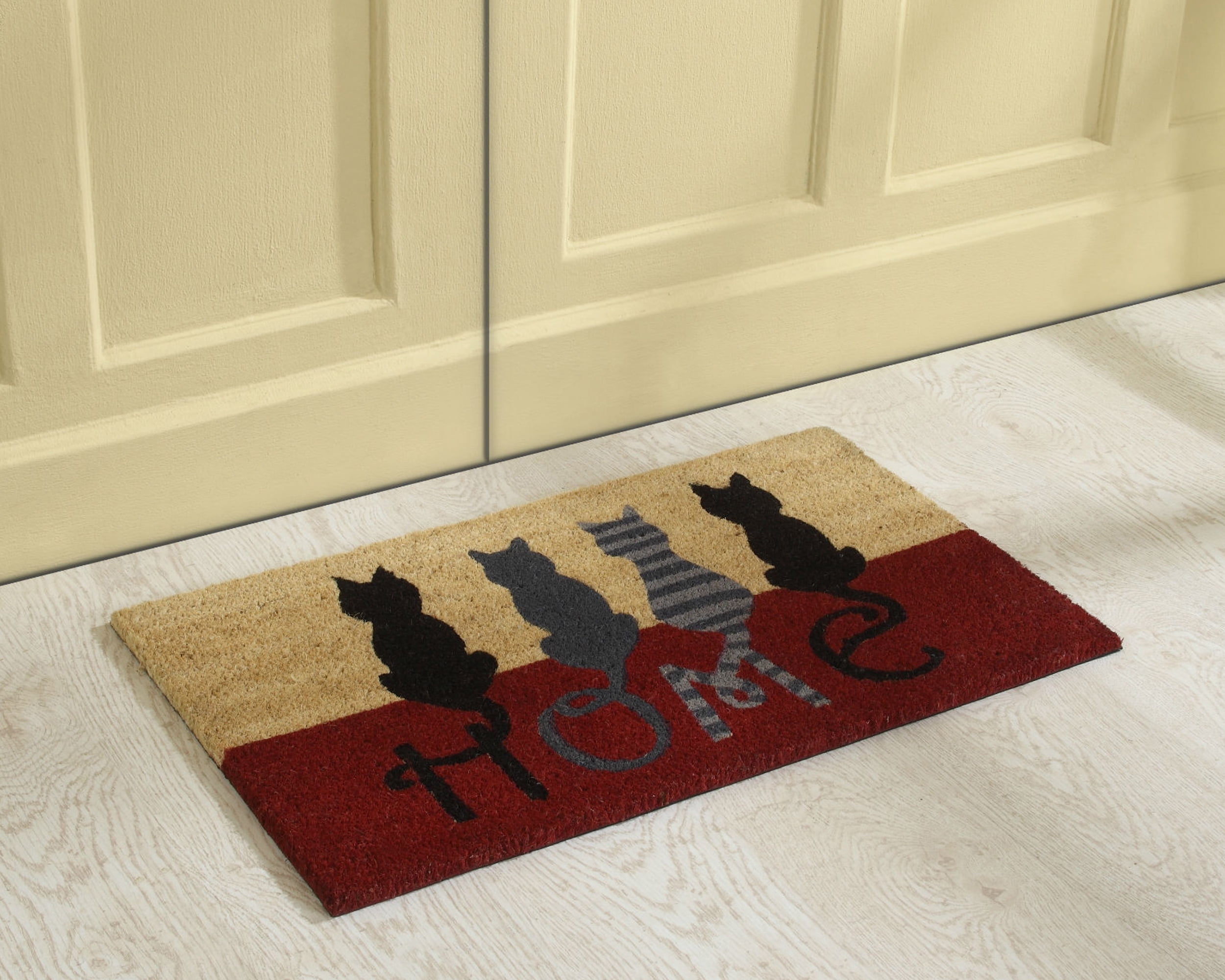 Rubber-Cal Adorable Doggie Door Mat Kit - 18 inch x 30 inch - 2 Doormats, Size: 18 x 30