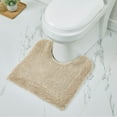 thumbnail image 1 of Better Trends 20" x 20" U-Shape Toilet Rug, 100% Cotton Soft Reversible Tufted Bathroom Rug, Contour Mat, Water Absorbent, Machine Washable, Toilet Base Rug (Sand) Edge Collection, 1 of 4