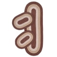 thumbnail image 1 of Better Trends 3 Piece Braided Rug Set, 100% Polypropylene Indoor Area Rugs Durable & Reversible, Country Collection - Brown Stripe, 1 of 6