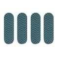 thumbnail image 1 of Better Trends Country Braid Collection 4-Piece Set Durable & Stain Resistant Reversible Strair Treads 100% Polypropylene in Vibrant Colors, 9" x 29" Oval, Hunter Stripe., 1 of 5