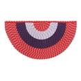 thumbnail image 1 of Better Trends 22" x 44" Wedge Braided Rug 100% Polypropylene Durable and Stain Resistant Reversible Indoor Area Utility Rug, Country Stripe Collection - Americana Stripe, 1 of 5