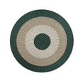 thumbnail image 1 of Better Trends 72" Round Braided Rug 100% Polypropylene Durable and Stain Resistant Reversible Indoor Area Utility Rug, Country Stripe Collection - Hunter Stripe, 1 of 5
