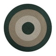 thumbnail image 1 of Better Trends 96" Round Braided Rug 100% Polypropylene Durable and Stain Resistant Reversible Indoor Area Utility Rug, Country Stripe Collection - Hunter Stripe, 1 of 5