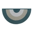 thumbnail image 1 of Better Trends 22" x 44" Wedge Braided Rug 100% Polypropylene Durable and Stain Resistant Reversible Indoor Area Utility Rug, Country Stripe Collection - Hunter Stripe, 1 of 5