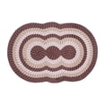thumbnail image 1 of Better Trends 40" x 60" Tri-Circle Braided Rug 100% Polypropylene Durable and Stain Resistant Reversible Indoor Area Utility Rug, Country Stripe Collection - Brown Stripe, 1 of 4