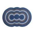 thumbnail image 1 of Better Trends 40" x 60" Tri-Circle Braided Rug 100% Polypropylene Durable and Stain Resistant Reversible Indoor Area Utility Rug, Country Stripe Collection - Chambray Stripe, 1 of 4