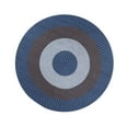 thumbnail image 1 of Better Trends 96" Round Braided Rug 100% Polypropylene Durable and Stain Resistant Reversible Indoor Area Utility Rug, Country Stripe Collection - Chambray Stripe, 1 of 2