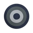 thumbnail image 1 of Better Trends 96" Round Braided Rug 100% Polypropylene Durable and Stain Resistant Reversible Indoor Area Utility Rug, Country Stripe Collection - Dark Blue Stripe, 1 of 5