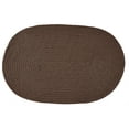 thumbnail image 1 of Better Trends Country Braided Rug 64" X 100" Brown Solid, 1 of 2