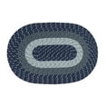 thumbnail image 1 of Better Trends Country Polypropylene 20" x 30" Braided Rug, Indoor Use, for Adult - Blue Stripe, 1 of 5