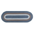 thumbnail image 1 of Better Trends 24" x 108" Runner Braided Rug 100% Polypropylene Durable and Stain Resistant Reversible Indoor Area Utility Rug, Country Stripe Collection - Chambray Stripe, 1 of 5