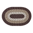thumbnail image 1 of Better Trends 30" x 50" Oval Braided Rug 100% Polypropylene Durable and Stain Resistant Reversible Indoor Area Utility Rug, Country Stripe Collection - Burgundy Stripe, 1 of 5