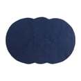 thumbnail image 1 of Better Trends Country Braid Collection is Durable and Stain Resistant Reversible Indoor Area Utility Rug 100% Polypropylene 40" x 60" Tri-Circle, Dark Blue Solid, 1 of 4
