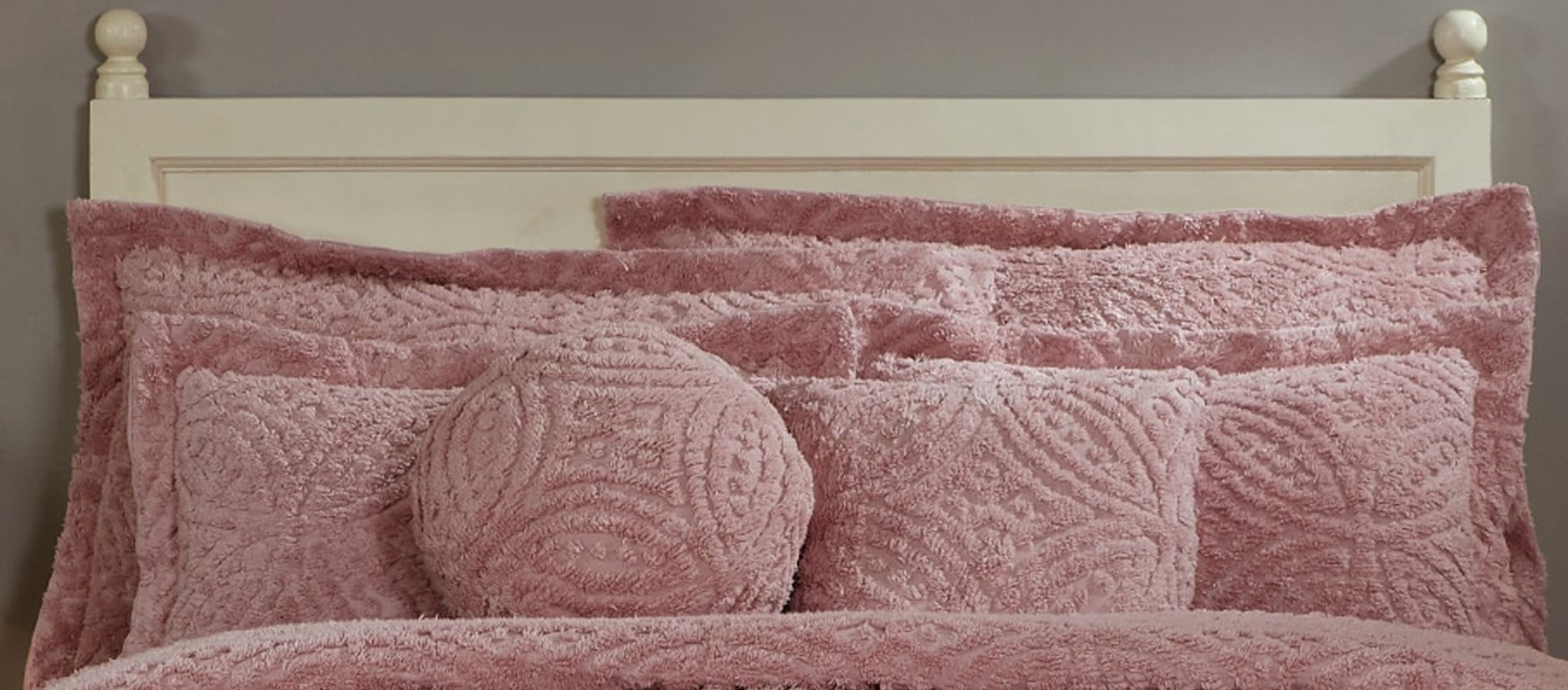 Better Trends Double Wedding Ring 100 Cotton Chenille Standard Sham