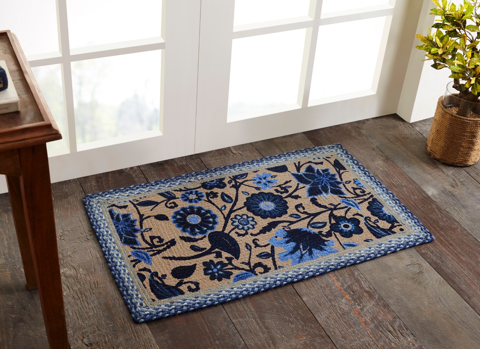 Better Trends Florina Area Rug 100 Jute, 21" x 34" Rectangle