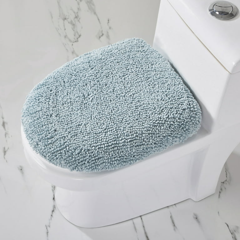 Better Trends Granada Collection 20 in. x 60 in. Blue 100% Cotton Runner Bath Rug