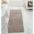 thumbnail image 1 of Better Trends 20" x 60" Bathroom Runner Mat 100% Cotton, Extra Soft Tufted Bath Rug, Water Absorbent & Non Slip, Solid Pattern, Beige Granada Collection, 1 of 6