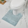 thumbnail image 1 of Better Trends 20" x 20" U-Shape Toilet Rug 100% Cotton Non Slip Tufted Contour Bath Mat, Water Absorbent Bathroom Rug, (Blue) Granada Collection, 1 of 6
