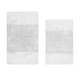 thumbnail image 1 of Better Trends 2 Piece Bathroom Rug Set, 100% Cotton, Extra Soft Tufted Bath Mat, Water Absorbent & Non Slip Bath Rug, (White) Granada Collection, 1 of 7
