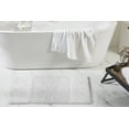 thumbnail image 1 of Better Trends 4 Piece Bathroom Rug Set, 100% Cotton, Extra Soft Tufted Bath Mat, Water Absorbent & Non Slip Bath Rug, (White) Granada Collection, 1 of 8