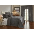 thumbnail image 1 of Better Trends Chenille Bedspread For Queen Size Bed 100% Cotton Lightweight Bedspread for all Season 102" x 110" Wedding Ring Collection - Gray, 1 of 6