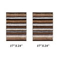 thumbnail image 1 of Better Trends 2 Piece Bathroom Rug Set 100% Polyester Soft Water Absorbent Non Slip Bath Mat Machine Washable Rug Griffie Collection - Brown, 1 of 5