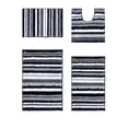thumbnail image 1 of Better Trends 4 Piece Bathroom Rug Set 100% Polyester Soft Water Absorbent Non Slip Bath Mat Machine Washable Rug Griffie Collection - Gray, 1 of 9