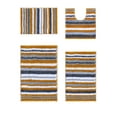 thumbnail image 1 of Better Trends 4 Piece Bathroom Rug Set 100% Polyester Soft Water Absorbent Non Slip Bath Mat Machine Washable Rug Griffie Collection - Yellow, 1 of 9