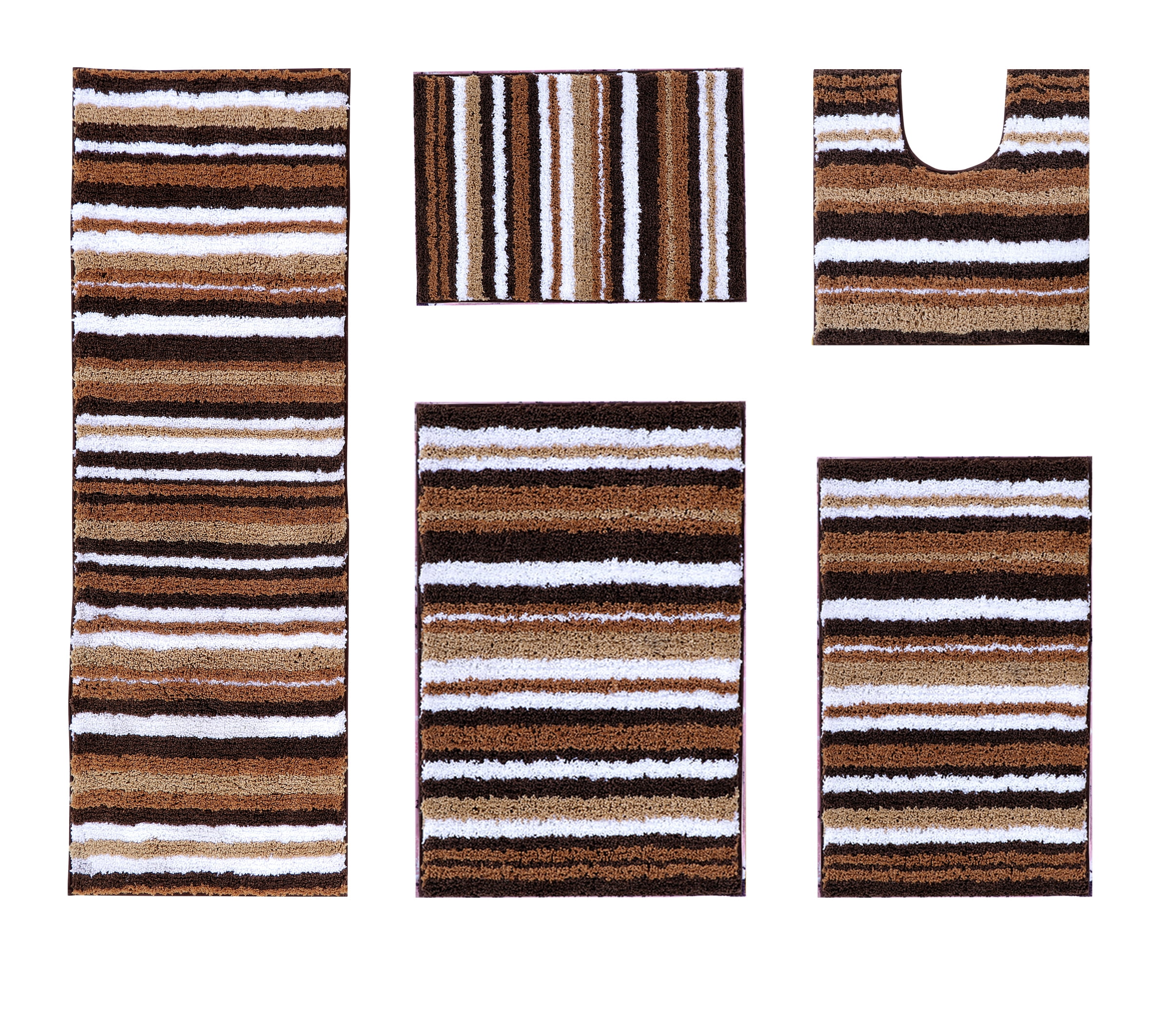 Better Trends Griffie Collection 20 in. x 20 in. Brown Polyester