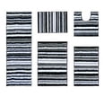 thumbnail image 1 of Better Trends 5 Piece Bathroom Rug Set 100% Polyester Soft Water Absorbent Non Slip Bath Mat Machine Washable Rug Griffie Collection - Gray, 1 of 10