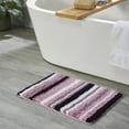 thumbnail image 1 of Better Trends 20" x 32" Bathroom Rugs 100% Polyester Soft Water Absorbent Non Slip Bath Mat Machine Washable Rug Griffie Collection - Purple, 1 of 8