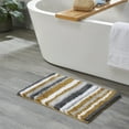 thumbnail image 1 of Better Trends 20" x 32" Bathroom Rugs 100% Polyester Soft Water Absorbent Non Slip Bath Mat Machine Washable Rug Griffie Collection - Yellow, 1 of 8