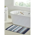 thumbnail image 1 of Better Trends 24" x 36" Bathroom Rugs 100% Polyester Soft Water Absorbent Non Slip Bath Mat Machine Washable Rug Griffie Collection - Blue, 1 of 8