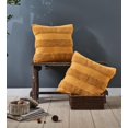 thumbnail image 1 of Better Trends Henry Stripes Cotton 2 Piece Set Pillow Cover, Mustard, 1 of 7