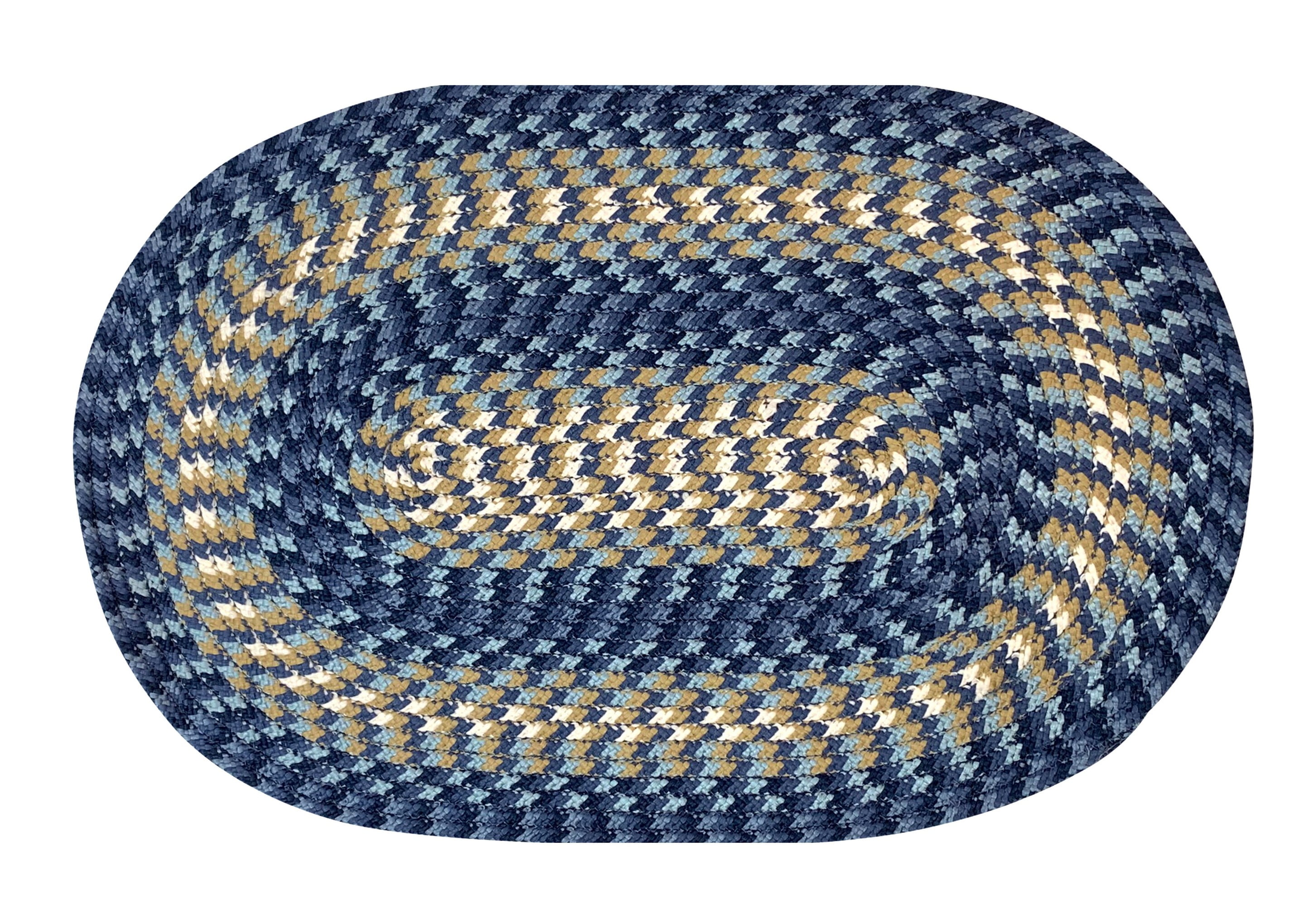 Better Trends Heritage Braid Reversible Indoor Area Utility Rug 100% ...