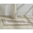 thumbnail image 1 of Better Trends 17" x 24" Bathroom Rugs Mat 100% Cotton Soft Bath Rug Water Absorbent Reversible Washable for Bathroom Floor Decor, Laundry Room Hotel Multi Collection - Sand/White, 1 of 5