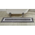 thumbnail image 1 of Better Trends 100% Cotton 20" x 60" Bathroom Runner Rug Extra Soft Water Absorbent Reversible Machine Washable Mat for Bathroom Floor, Laundry Room Hotel Multi Collection - Gray/White, 1 of 3