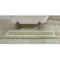 thumbnail image 1 of Better Trends 100% Cotton 20" x 60" Bathroom Runner Rug Extra Soft Water Absorbent Reversible Machine Washable Mat for Bathroom Floor, Laundry Room Hotel Multi Collection - Sage/White, 1 of 6