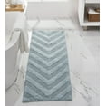 thumbnail image 1 of Better Trends Long Runner Bathroom Rug Extra Soft Non-Slip Bath Mat Water Absorbent 100% Cotton Washable Mat 20" x 60" Blue Hugo Collection, 1 of 6
